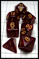 Dice : Dice - Dice Sets - QMay Magenta with Yellow Numerals - Amazon 2023